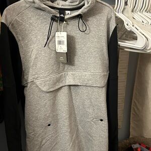 Adidas Gray and Black Hoodie